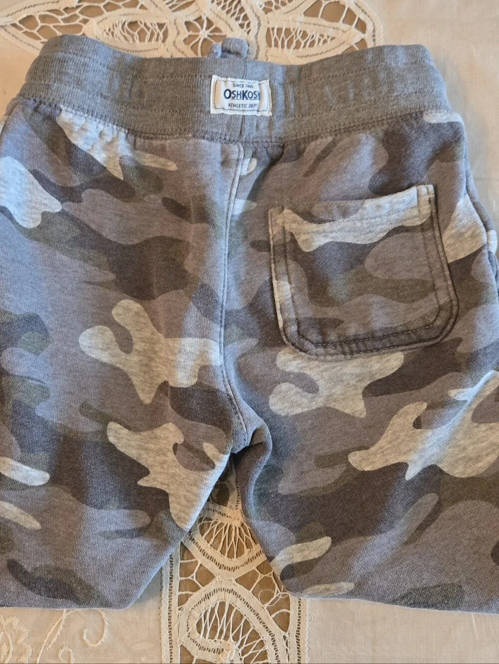 OshKosh B'gosh Gray Camo Hoodie & Joggers Set- 2T GREY TONED